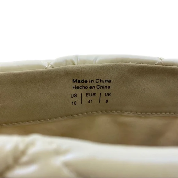 Aldo White Snowpuff Quilted Heeled Boots - Picture 8 of 10